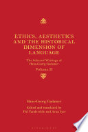 Cover of Ethics, Aesthetics and the Historical Dimension of Language