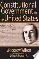 Cover of Constitutional Government in the United States