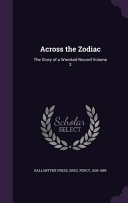 Cover of Across the Zodiac