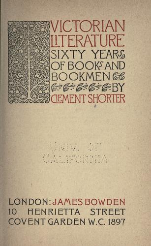 Cover of Victorian literature