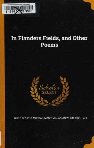 Cover of In Flanders Fields, and Other Poems