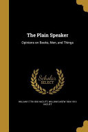 Cover of PLAIN SPEAKER