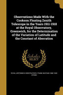 Cover of OBSERVATIONS MADE W/THE COOKSO