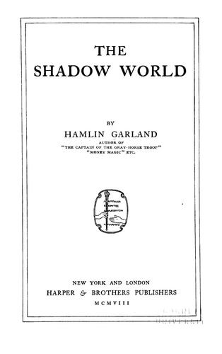 Cover of The shadow world