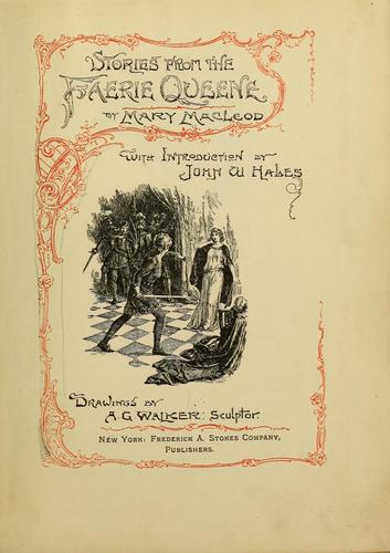 Cover of Stories from the Faerie queene