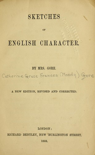 Cover of Sketches of English character