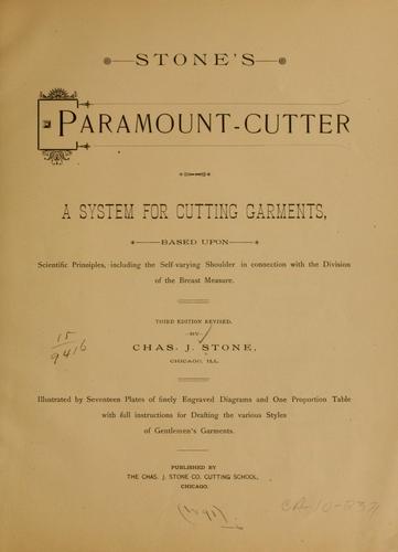 Cover of Stone's paramount-cutter