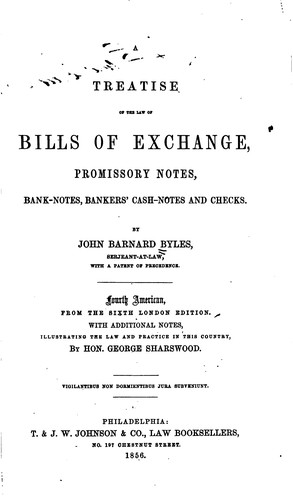Cover of A treatise of the law of bills of exchange