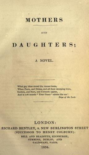 Cover of Mothers and daughters