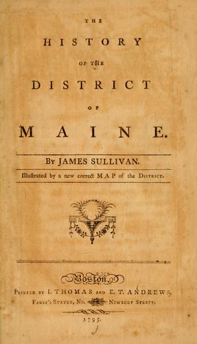 Cover of History of the District of Maine