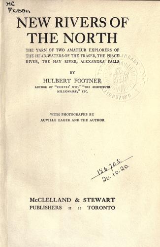 Cover of New rivers of the North