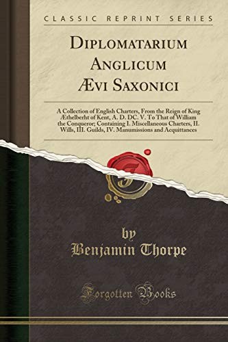 Cover of Diplomatarium Anglicum Ævi Saxonici