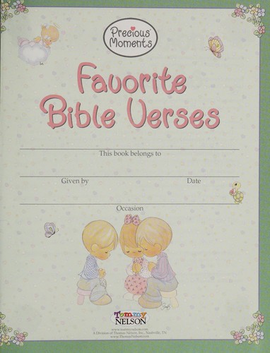 Cover of Favorite Bible verses