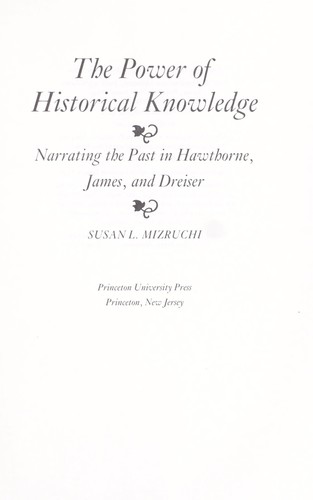 Cover of The power of historical knowledge