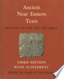 Cover of Ancient Near Eastern Texts Relating to the Old Testament with Supplement