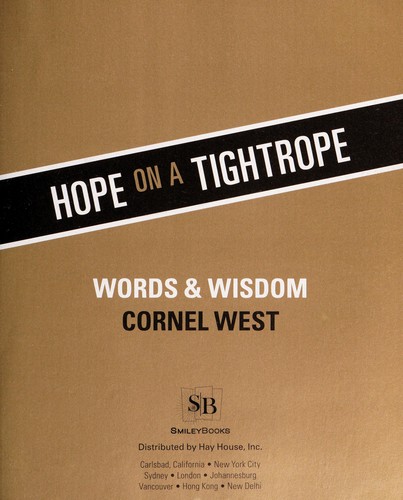 Cover of Hope on a tightrope