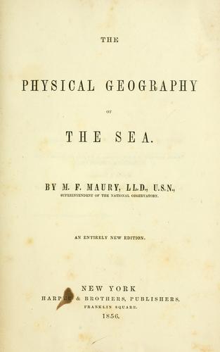 Cover of The physical geography of the sea
