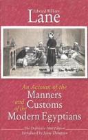 Cover of An Account of the Manners and Customs of the Modern Egyptians