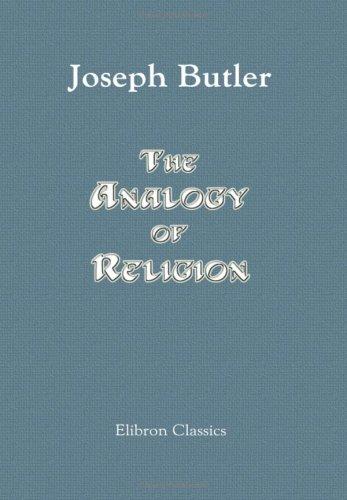Cover of The analogy of religion