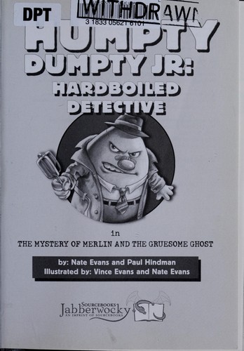 Cover of Humpty Dumpty Jr., hardboiled detective in The mystery of Merlin and the gruesome ghost