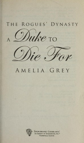 Cover of A Duke to Die For