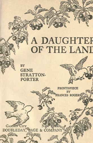 Cover of A Daughter of the Land