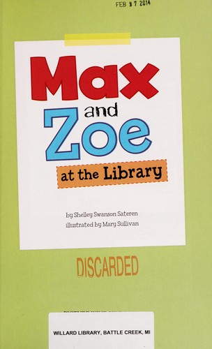 Cover of Max and Zoe at the library