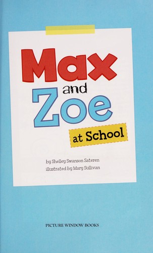 Cover of Max and Zoe at school