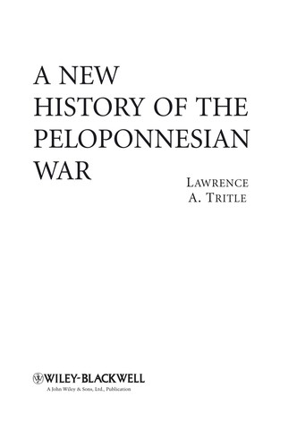 Cover of A New History of the Pelonnesian War