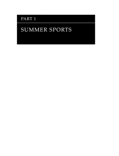 Cover of Epidemiology of injury in Olympic sports