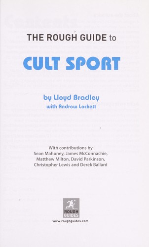 Cover of The rough guide to cult sport
