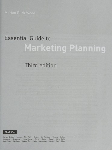 Cover of Essential Guide to Marketing Planning