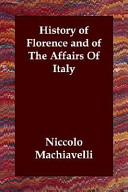 Cover of History of Florence and of the Affairs of Italy