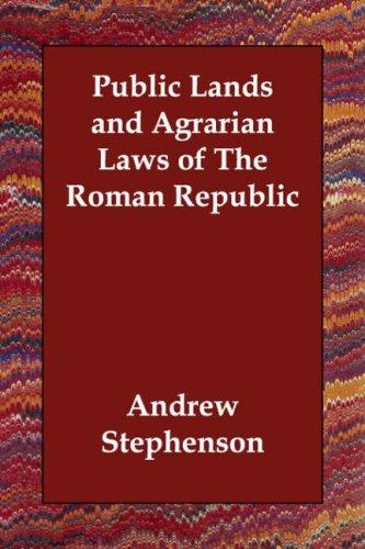 Cover of Public lands and agrarian laws of the Roman republic