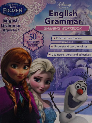 Cover of Disney Frozen English grammar learning workbook