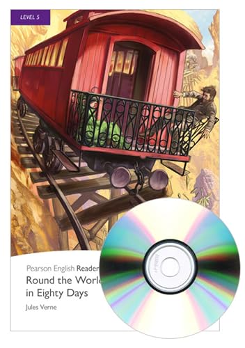 Cover of Penguin Readers 5: Round the World in Eight Days Book & MP3 Pack