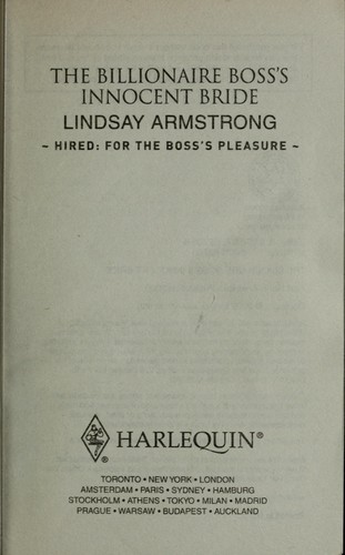 Cover of THE BILLIONAIRE BOSS' INNOCENT BRIDE