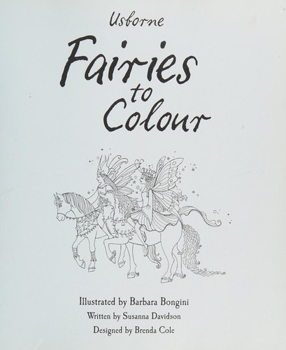 Cover of Fairies to Colour