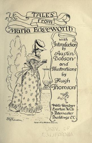 Cover of Tales from Maria Edgeworth