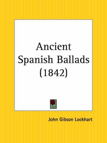 Cover of Ancient Spanish ballads