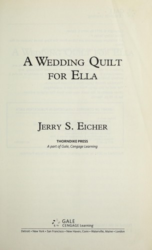 Cover of A wedding quilt for Ella