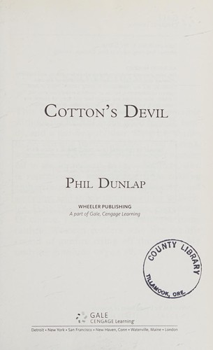 Cover of Cotton's devil