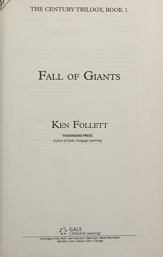 Cover of Fall Of Giants