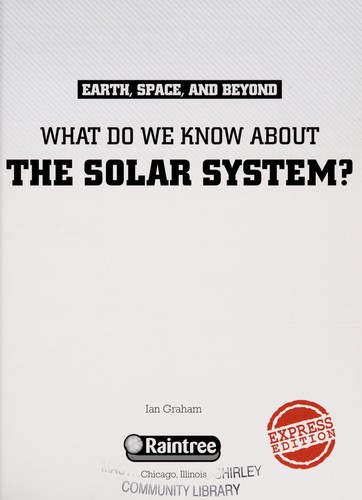 Cover of What do we know about the solar system?