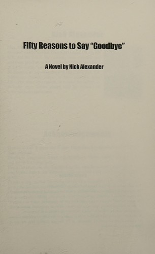 Cover of 50 Reasons to Say "Goodbye"