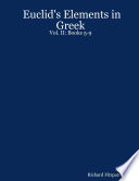 Cover of Euclid's Elements in Greek