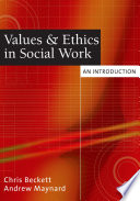 Cover of Values and Ethics in Social Work