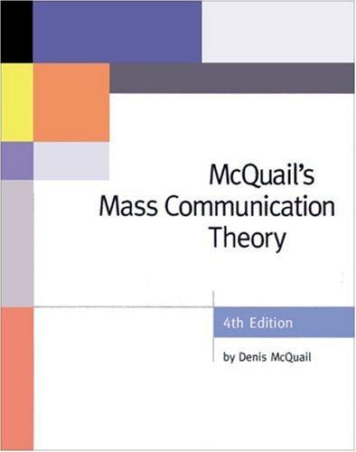 Cover of McQuail's Mass Communication Theory