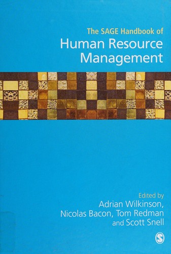Cover of The SAGE handbook of human resource management
