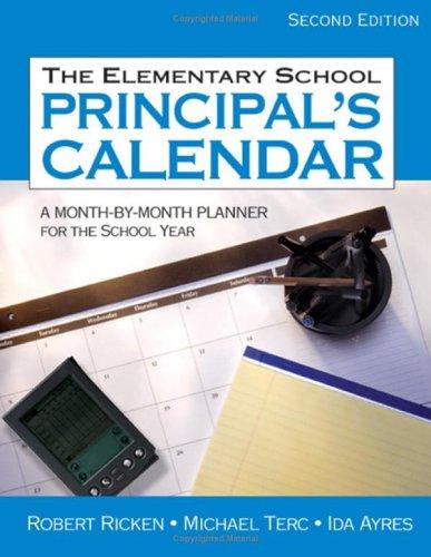 Cover of The elementary school principal's calendar